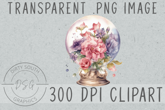 Download Floral Victorian Crystal Ball Clip Art - Ball clip art Collection