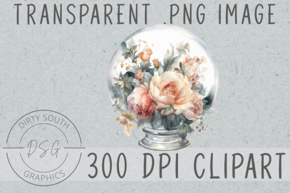 Download Floral Victorian Crystal Ball Clip Art - Ball clip art Collection
