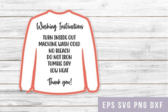 Download Washing Instructions Sweatshirt Svg - Tshirt Collection