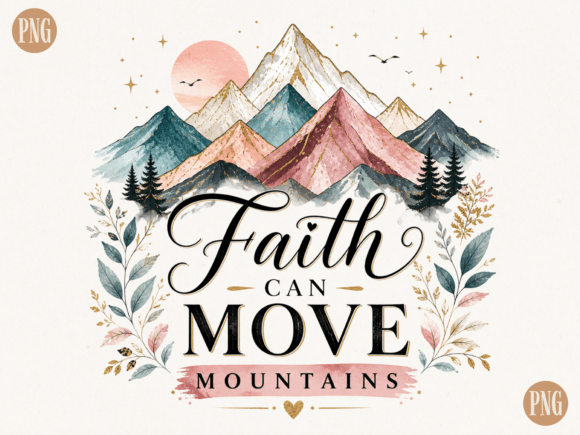 Download Faith Can Move Mountains PNG | Christian - Premium Resources